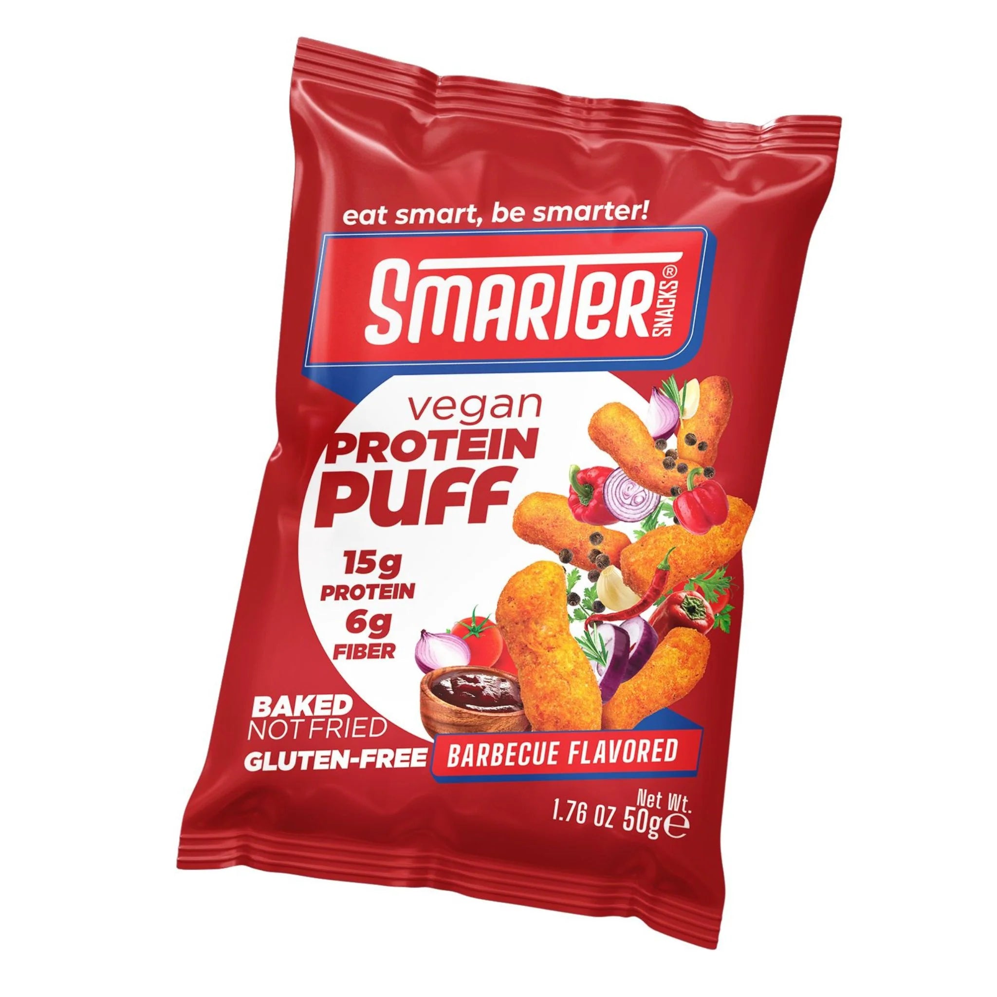 Smarter Snacks Protein Puff Barbecue 50g bag — front