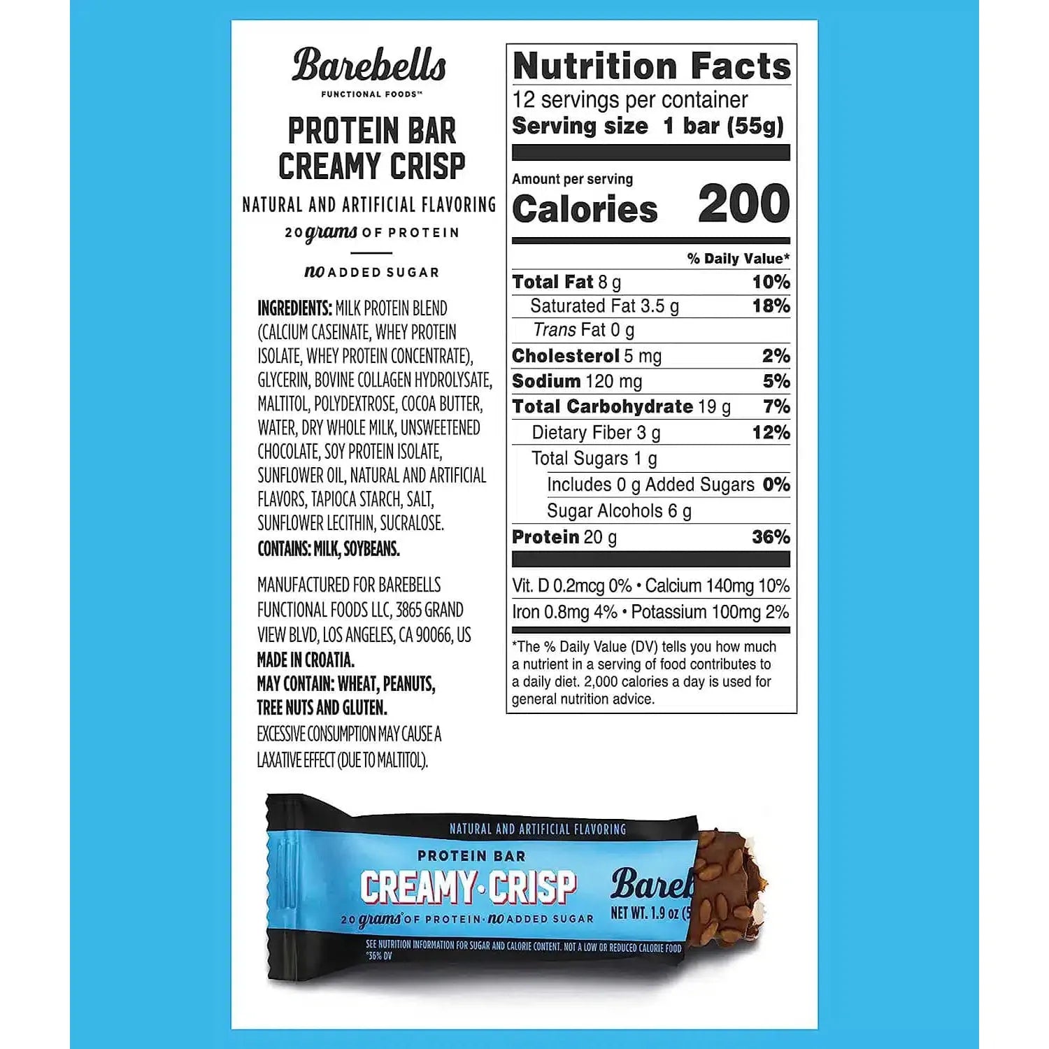 Barebells Protein Bar (1 bar) - Top Nutrition and Fitness