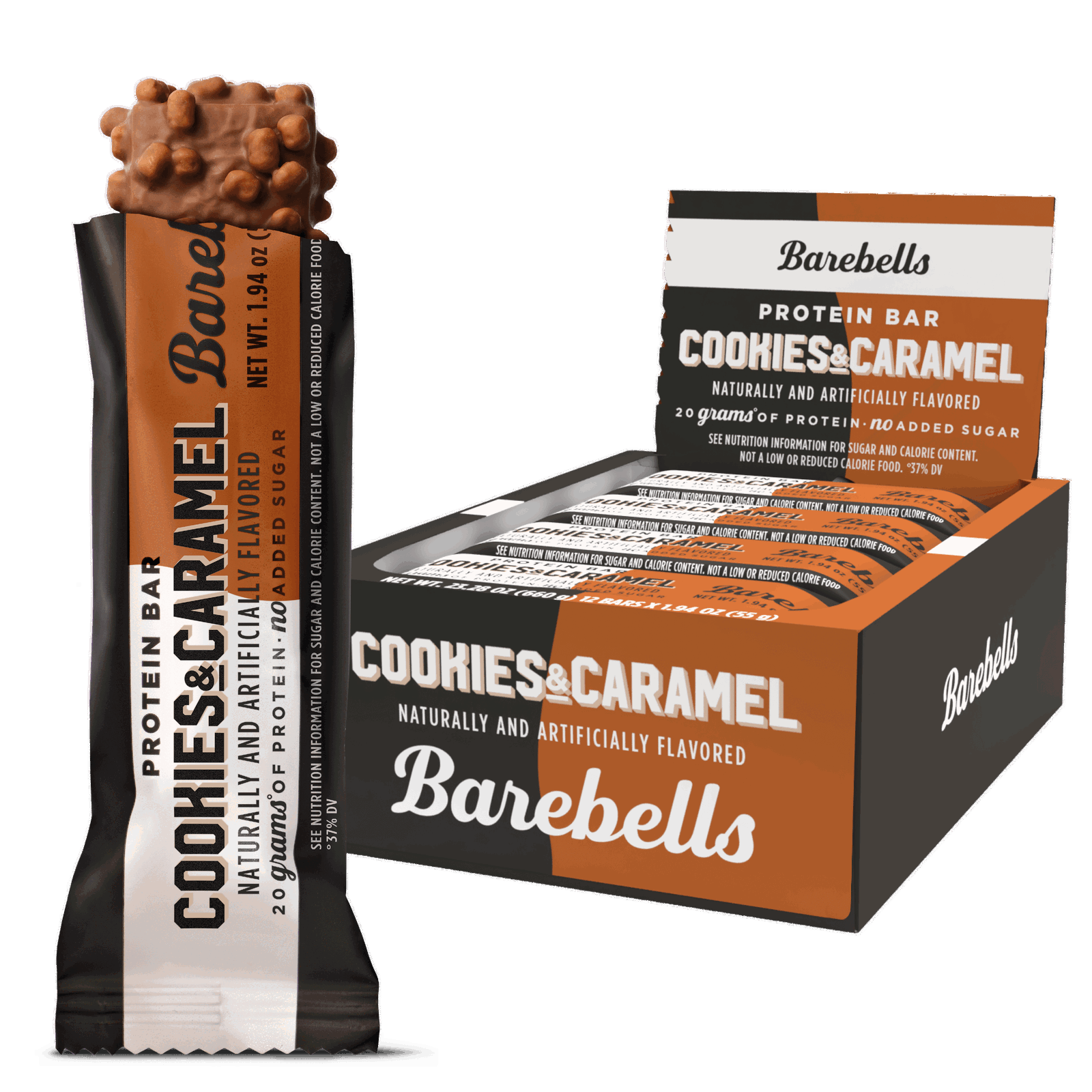 Barebells Protein Bar (Box of 12) — Cookies & CARAMEL