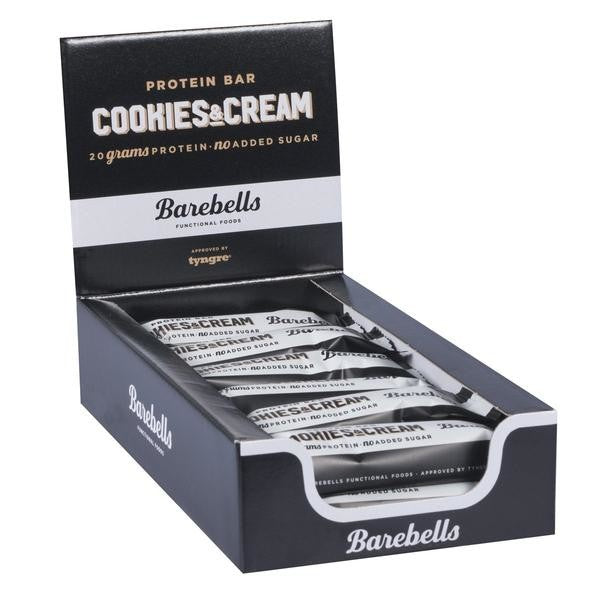 Barebells Protein Bar (Box of 12) — Cookies & Cream