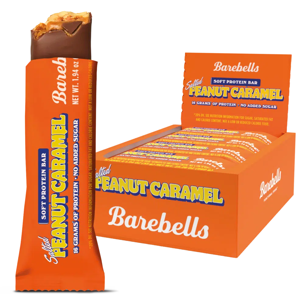 Barebells Protein Bar (Box of 12) — SOFT BAR Salted Peanut Caramel