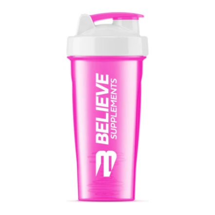 Believe Shaker Bottle (600ml) - Top Nutrition and Fitness Canada Pink-Blue-Purple-Black