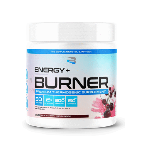 Believe Supplements Energy + Burner - Premium Thermogenic Formula (30 servings) — Black Cherry