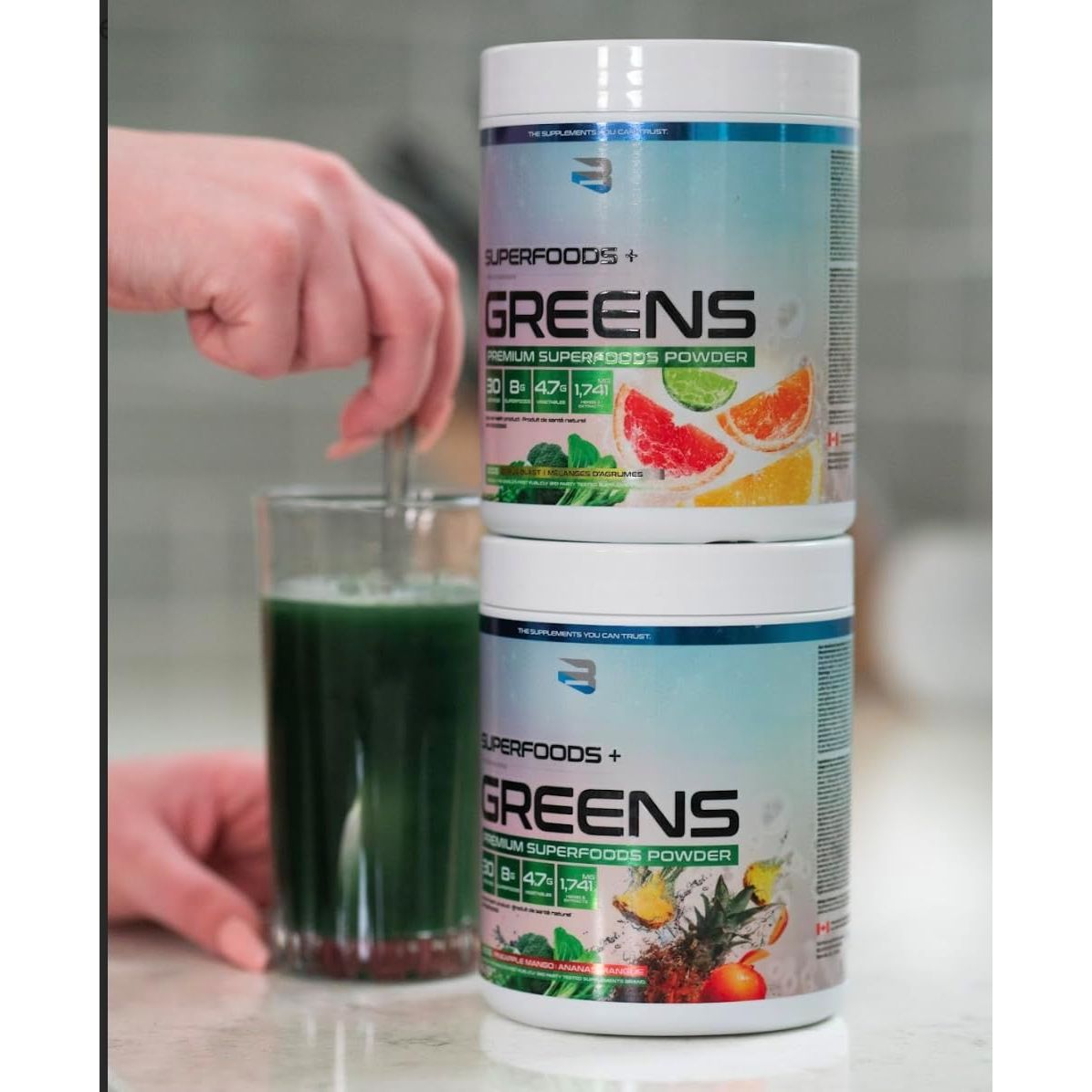 Believe Supplements Organic Greens (30 servings) - Top Nutrition and Fitness