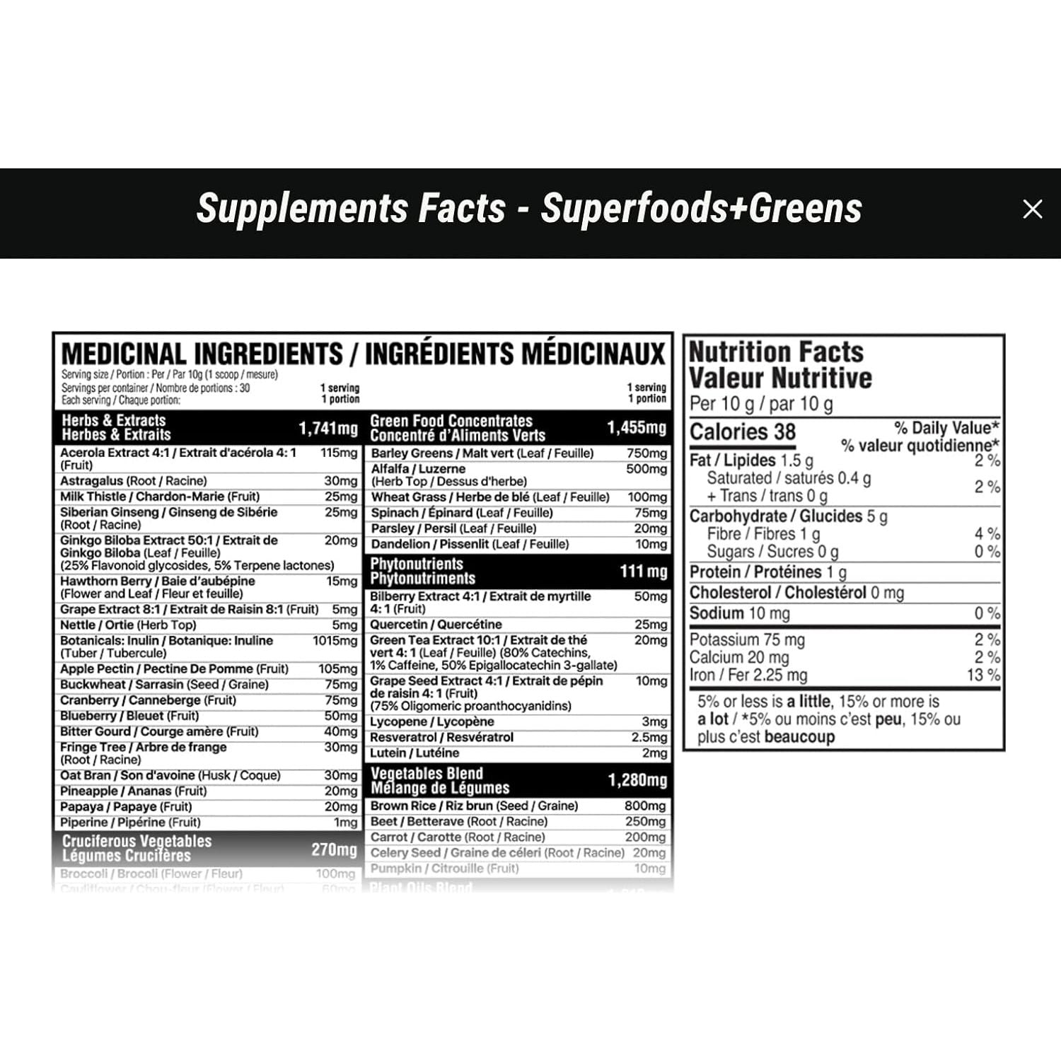 Believe Supplements Organic Greens (30 servings) - Top Nutrition and Fitness