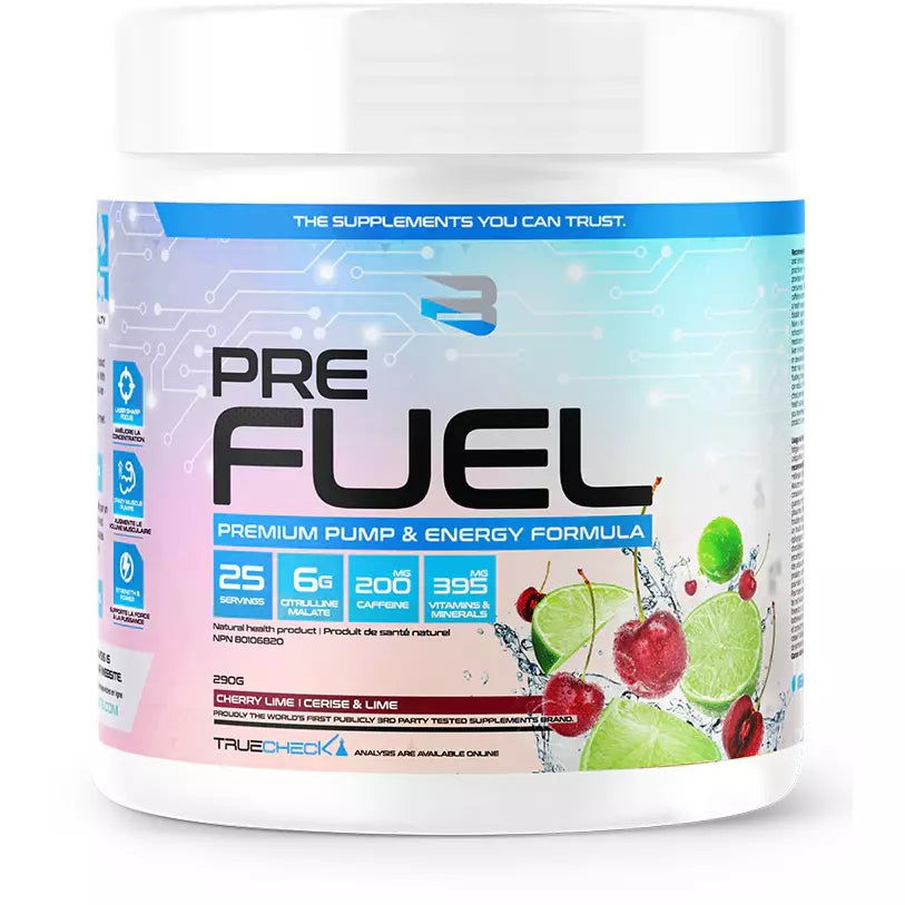 Believe Supplements Pre Fuel PRE WORKOUT (25 servings) - Top Nutrition and Fitness