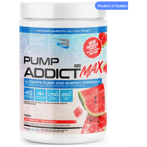 Believe Supplements Pump Addict MAX Pre-Workout (40 servings) - Top Nutrition and Fitness