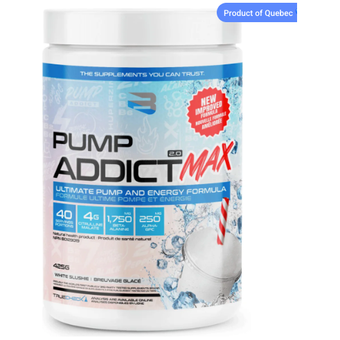Believe Supplements Pump Addict MAX Pre-Workout (40 servings) - Top Nutrition and Fitness
