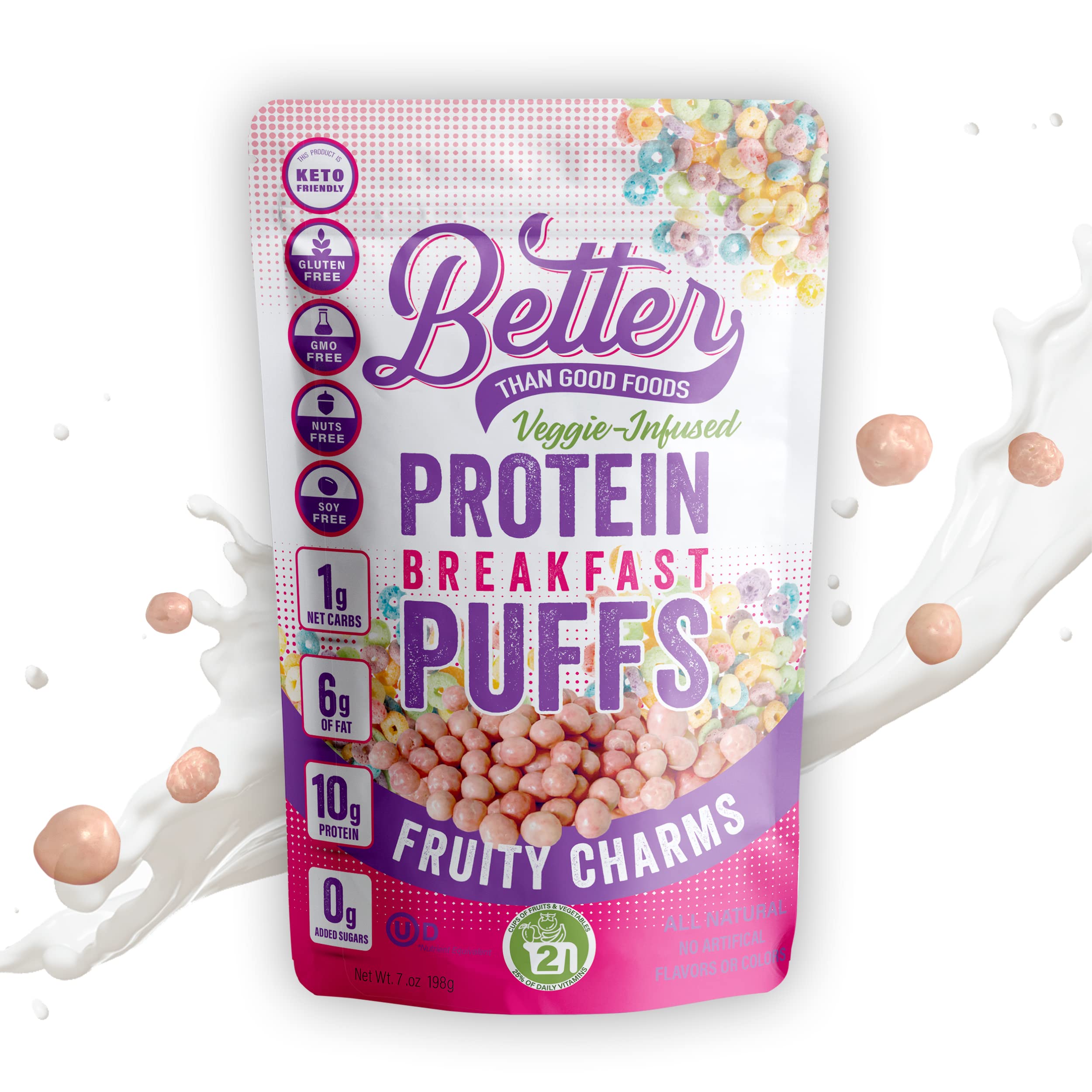Better Than Good Keto Puffs (1 bag - 6 servings) - Top Nutrition and Fitness