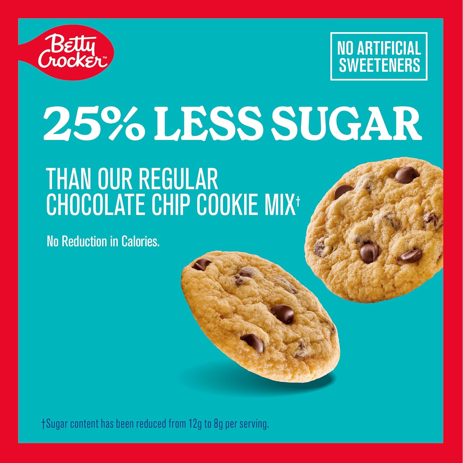 Betty Crocker Lower Sugar Chocolate Chip Cookie Mix (16 servings) - Top Nutrition and Fitness