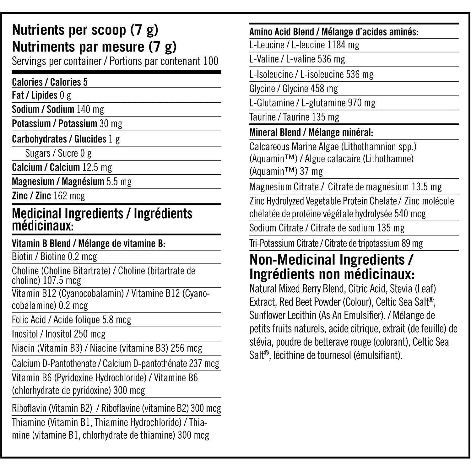 BioSteel Hydration Mix (7 individual packets) - Top Nutrition and Fitness Canada Mixed Berry-White Freeze-Peach Mang-Blue Raspberry