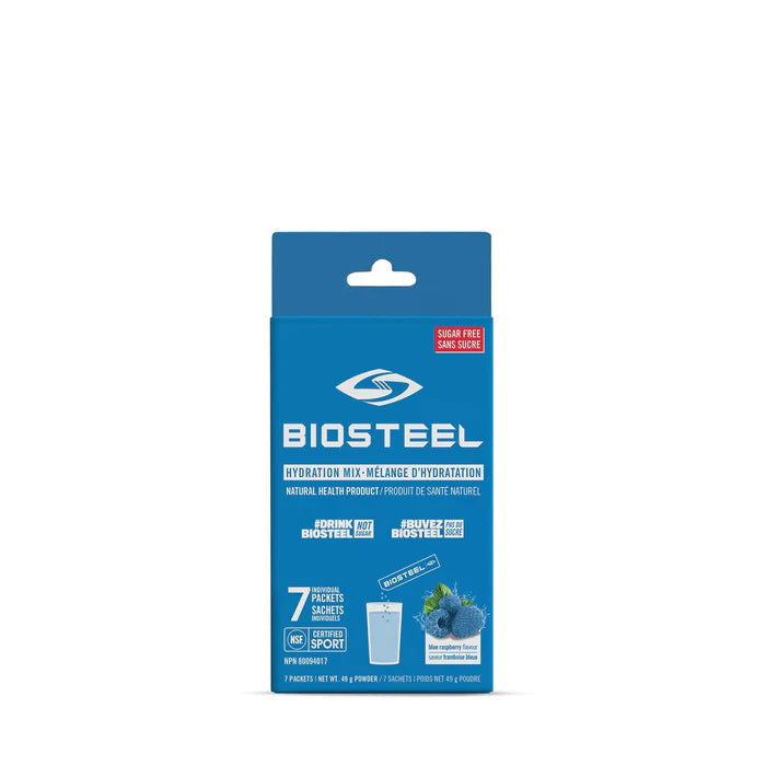 BioSteel Hydration Mix (7 individual packets) - Top Nutrition and Fitness Canada Mixed Berry-White Freeze-Peach Mang-Blue Raspberry
