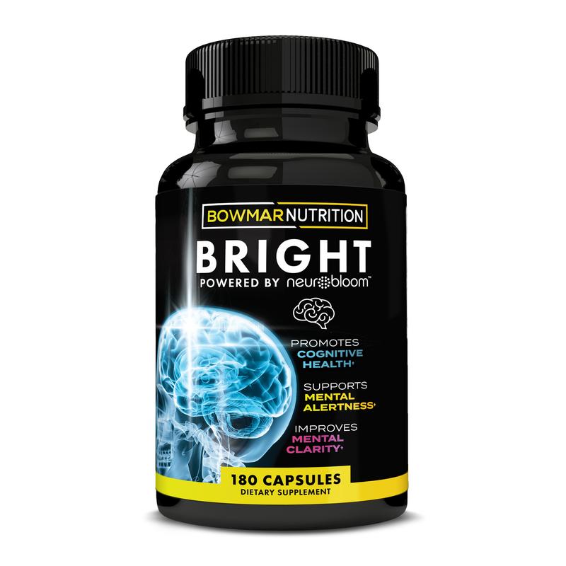 Bowmar BRIGHT powered by NEUROBLOOM (180caps) - Top Nutrition and Fitness