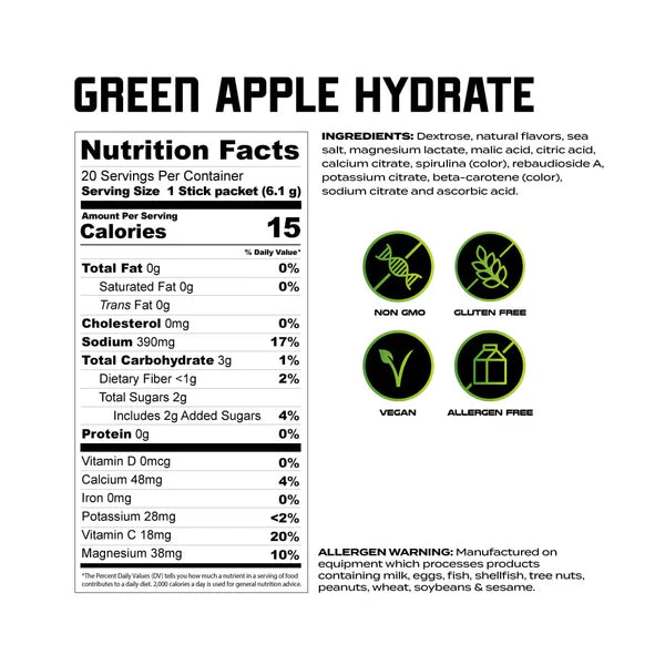 Bowmar Nutrition Hydrate (20 individual servings) - Top Nutrition and Fitness