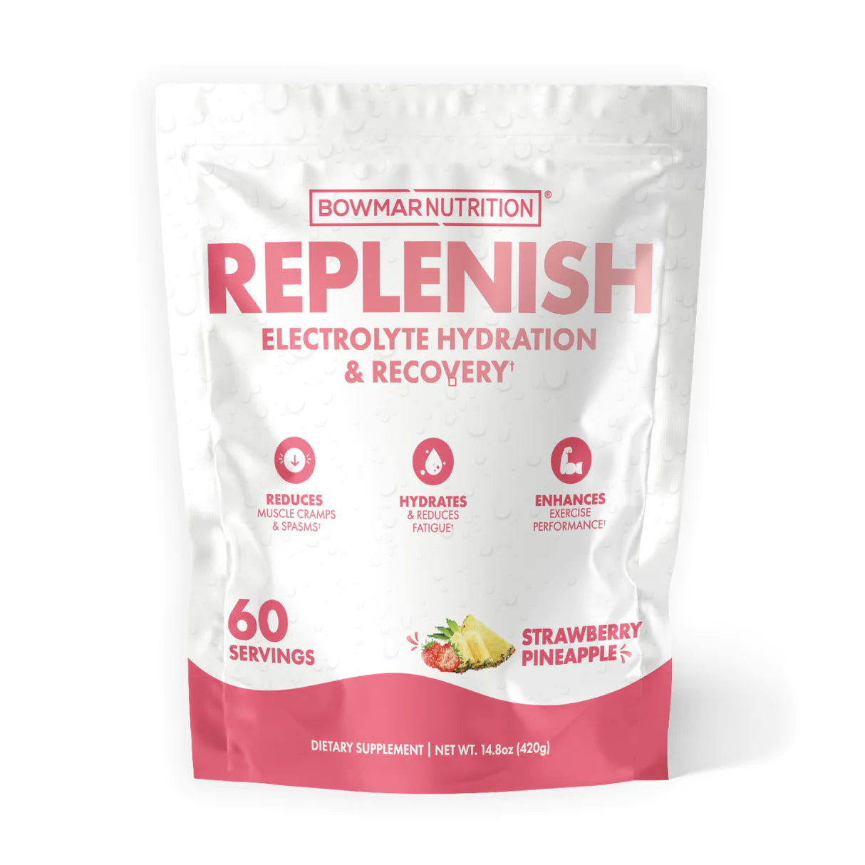 Bowmar Nutrition Replenish Electrolyte Hydration (60 servings) - Top Nutrition and Fitness