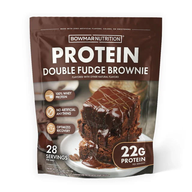 Bowmar Nutrition Whey Protein Powder (2 lbs) — Double Fudge Brownie