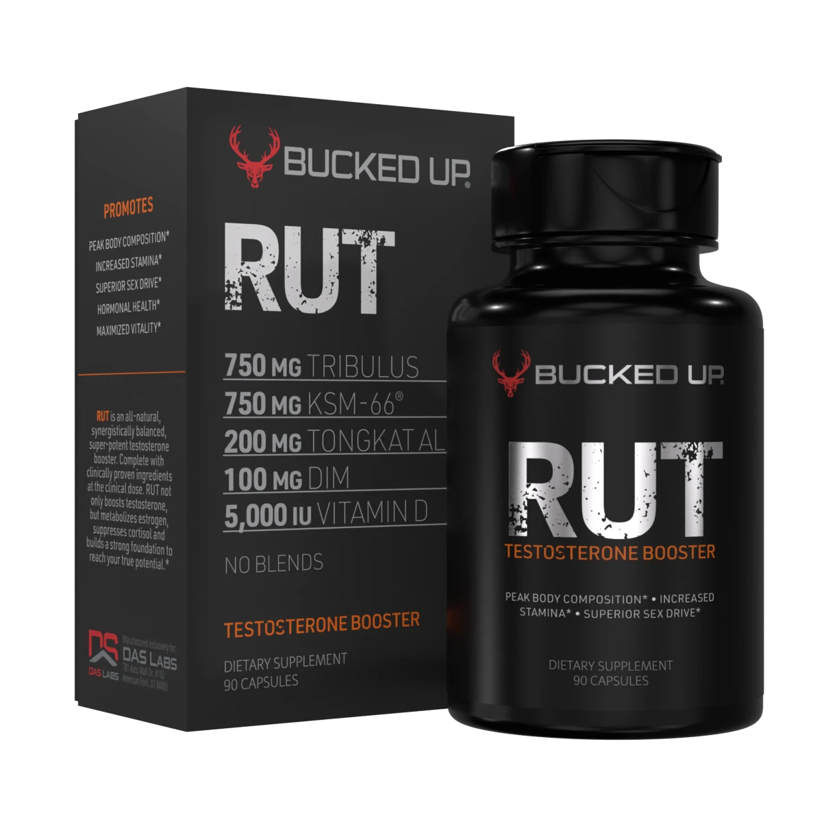 Bucked Up RUT Testosterone Booster (90 capsules) - Top Nutrition and Fitness