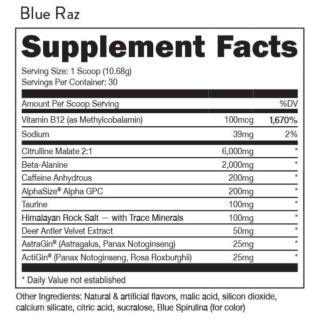 Bucked Up Pre-Workout (30 servings)