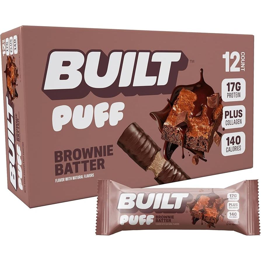 Built Protein Bar PUFFS (1 Box of 12) - Top Nutrition and Fitness