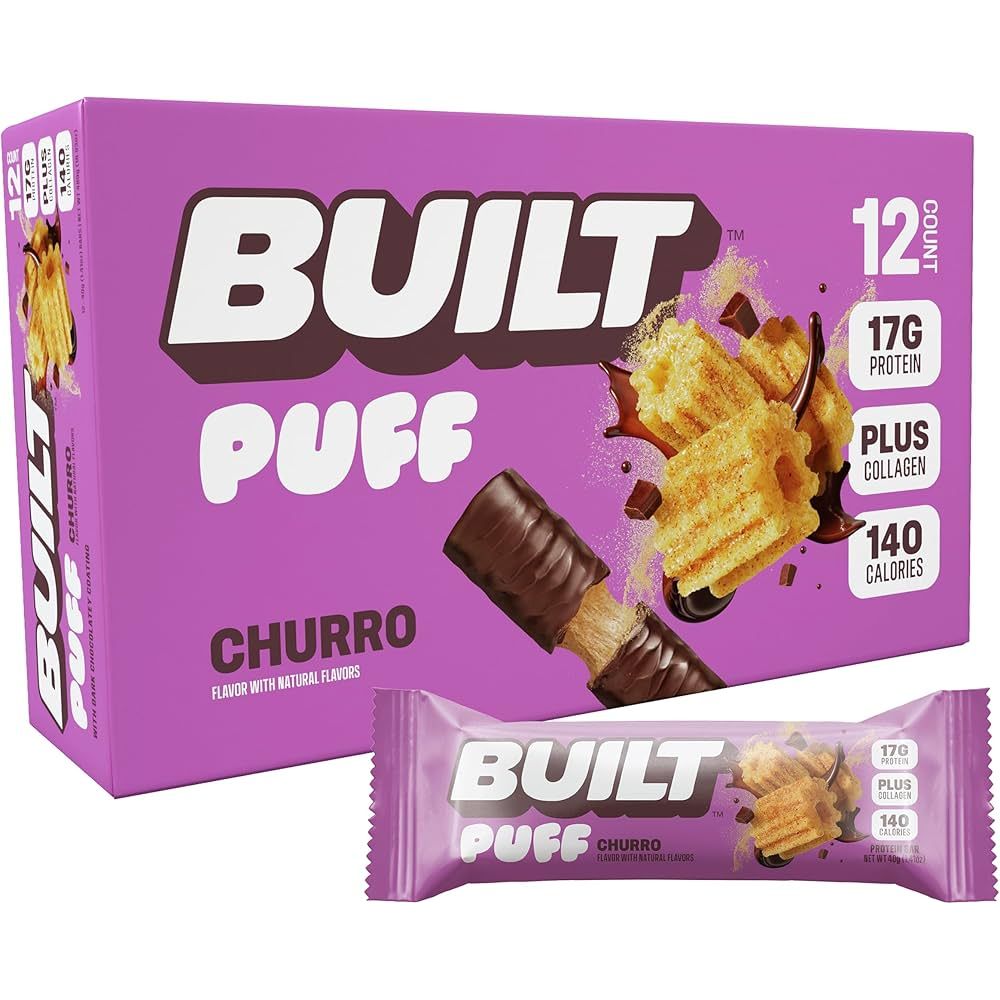 Built Protein Bar PUFFS (1 Box of 12) - Top Nutrition and Fitness