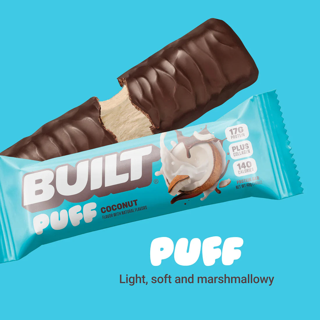 Built Protein Bar PUFFS (1 bar) - Top Nutrition and Fitness