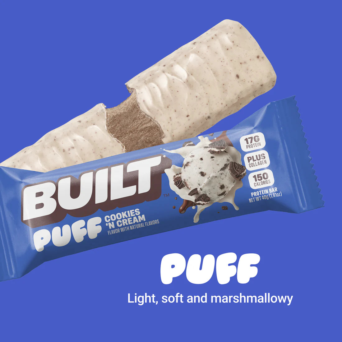 Built Protein Bar PUFFS (1 bar) - Top Nutrition and Fitness