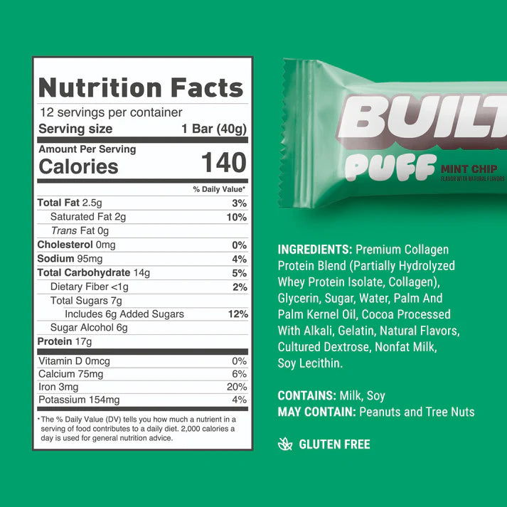 Built Protein Bars & Puffs (1 Bar)
