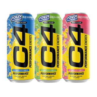 C4 Original Energy Drink Can | Carbonated Pre-Workout Drink Canada & USA Versions (1 can) Jolly Rancher Watermelon (USA) - Ce