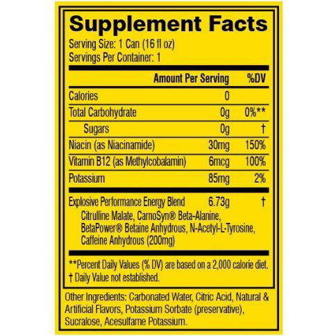 C4 Original Carbonated Pre-Workout  (1 can) - Top Nutrition and Fitness