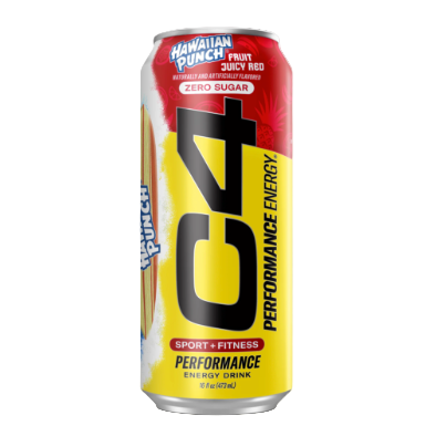 C4 Original Energy Drink Can | Carbonated Pre-Workout Drink Canada & USA Versions (1 can) Hawaiian Punch (CA) - Cellucor - To