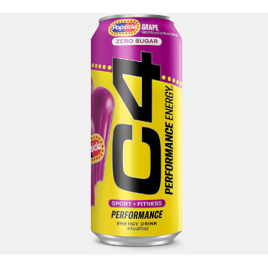 C4 Original Energy Drink Can | Carbonated Pre-Workout Drink Canada & USA Versions (1 can) Popsicle Grape (CA) - Cellucor - To