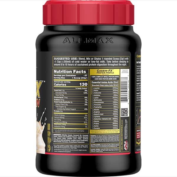 ALLMAX CaseinFX — Slow-Release Micellar Casein Protein Powder (2lbs) — image 3