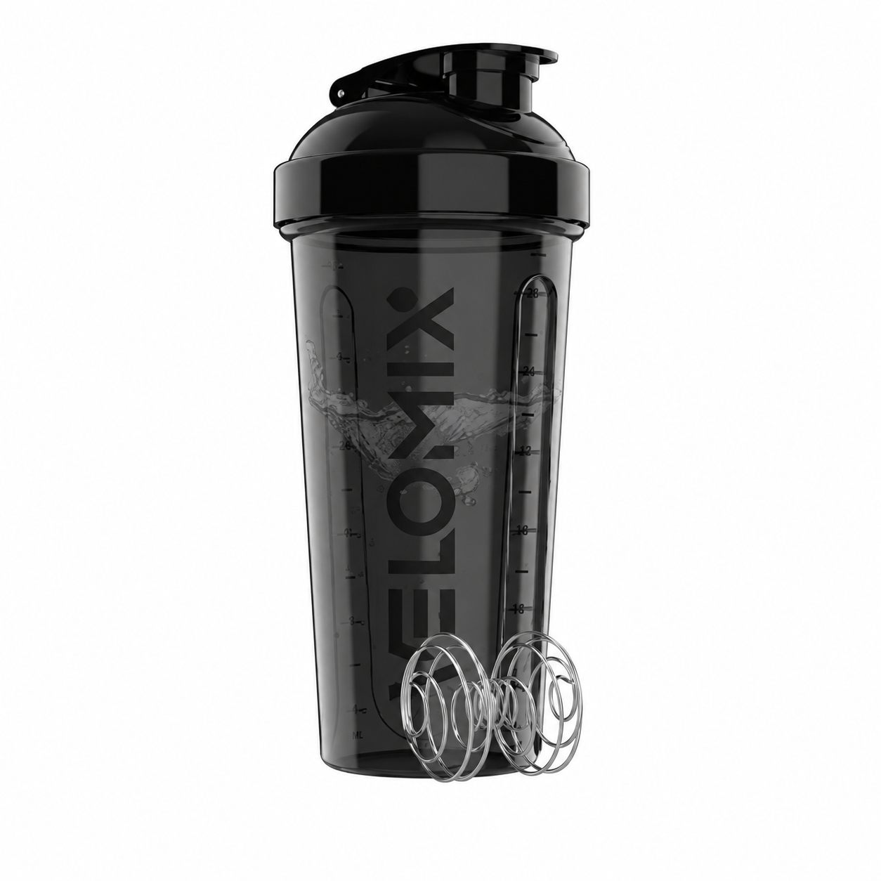 Velomix Shaker Bottle with Ball (1 bottle-28 oz) — gym shaker for protein shakes
