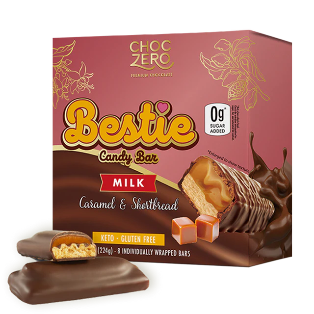 ChocZero Keto Bestie Bars (8 bars) - Top Nutrition and Fitness
