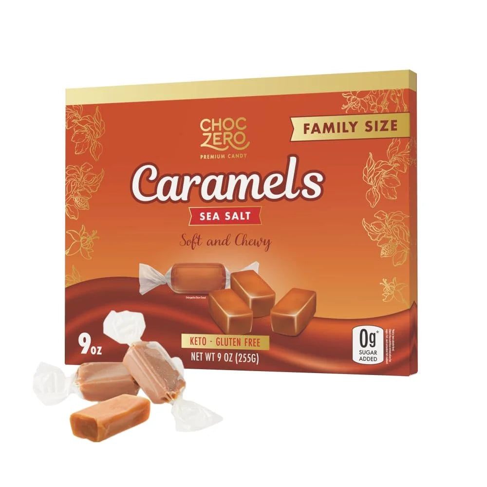 ChocZero Keto GF Caramel Candies (24 pieces family size) - Top Nutrition and Fitness