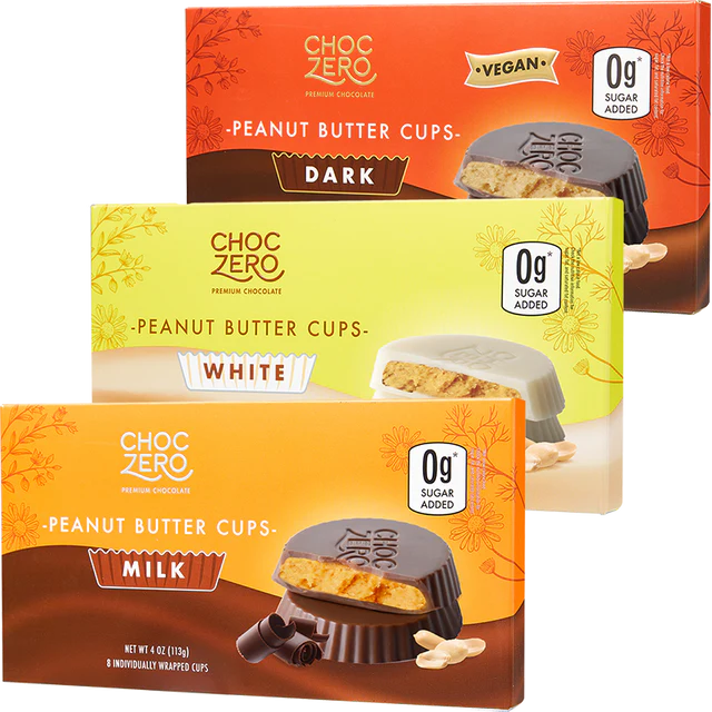 ChocZero Keto Peanut Butter Cups (8 pieces) - Top Nutrition and Fitness