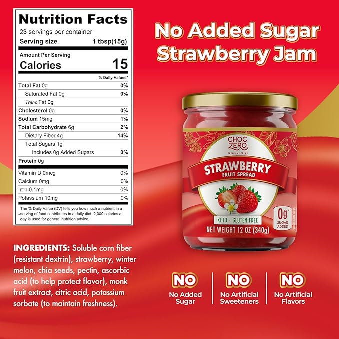ChocZero Keto Spread (1 jar) - Top Nutrition and Fitness