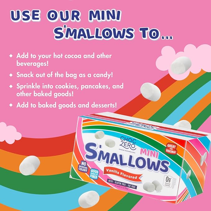 ChocZero MINI Keto Marshmallows (297g) - Top Nutrition and Fitness
