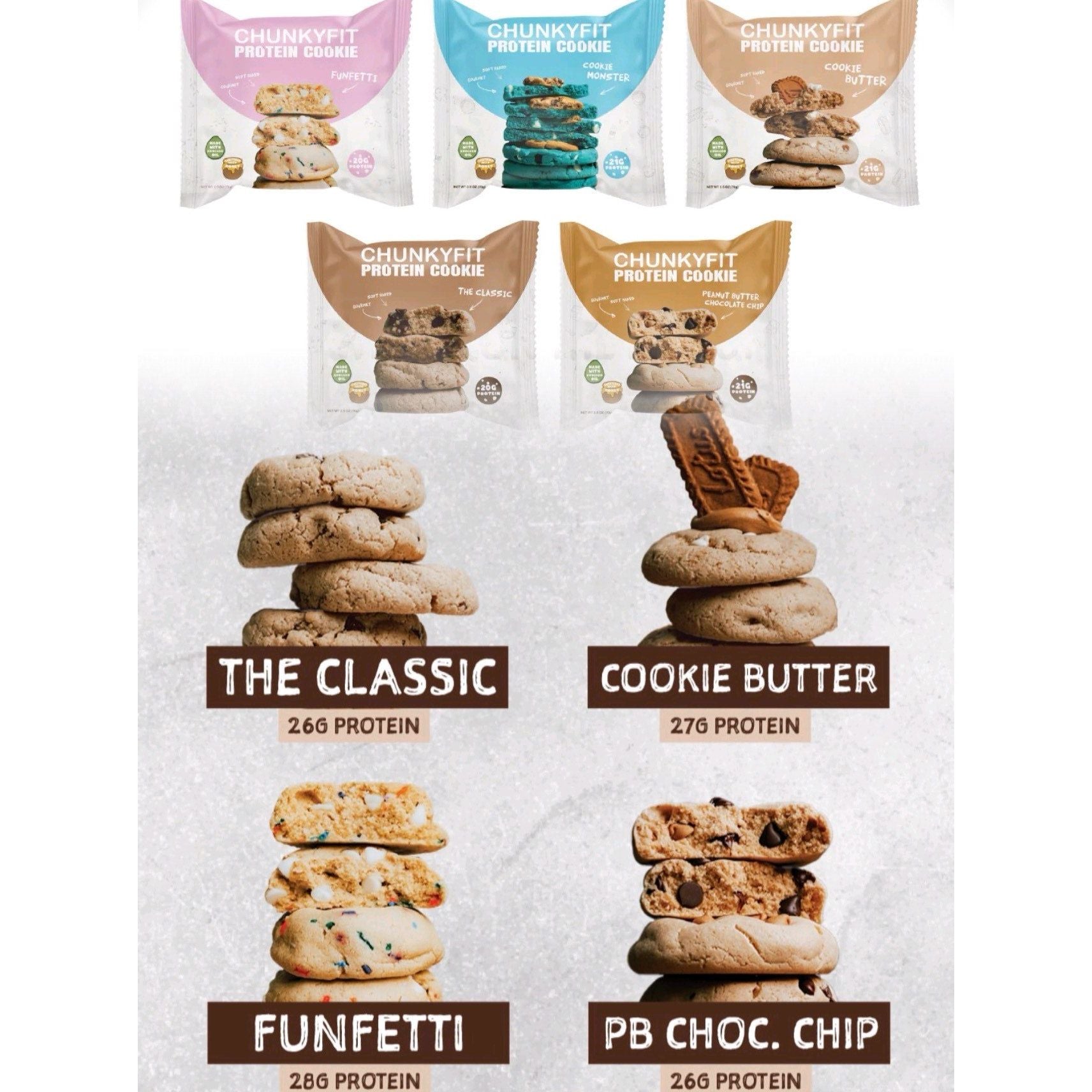 ChunkyFit Protein Cookie (1 cookie) - Top Nutrition and Fitness