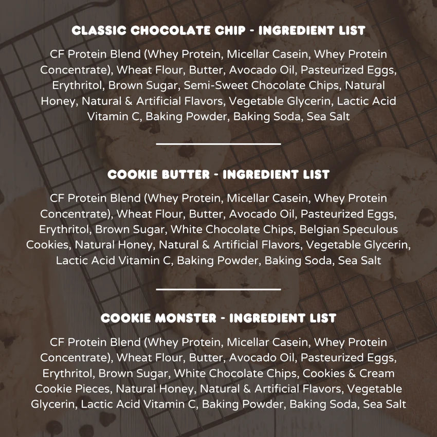 ChunkyFit Protein Cookies Variety Pack (5 cookies) - Top Nutrition and Fitness
