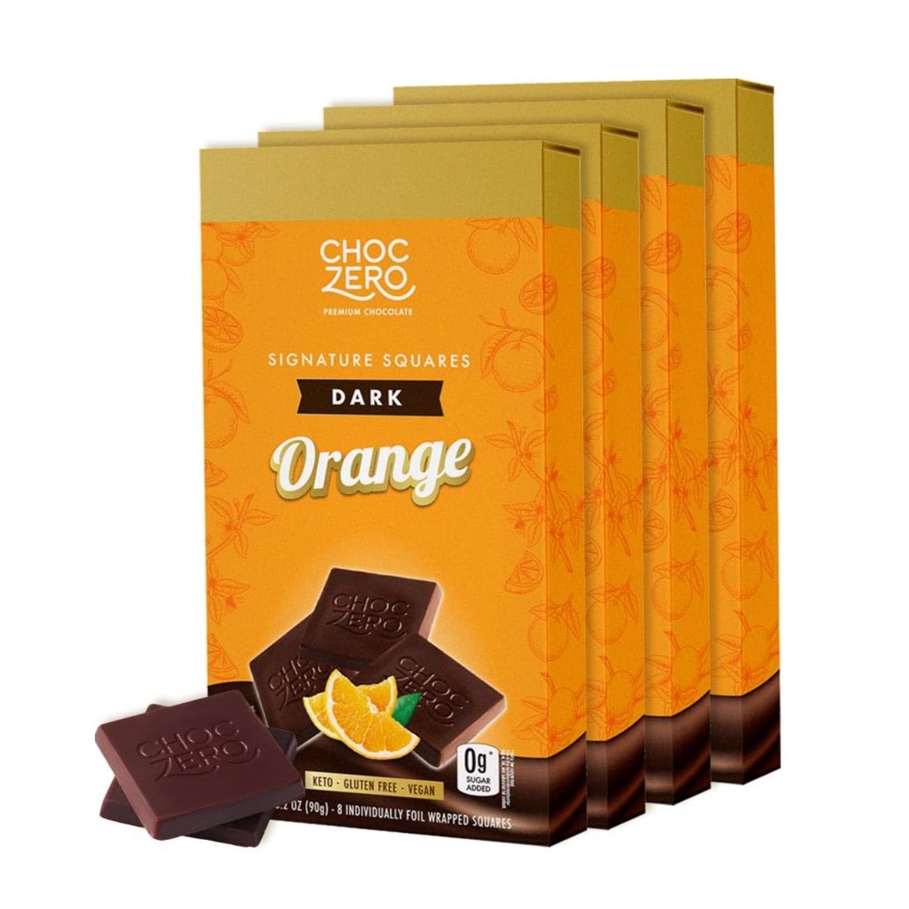ChocZero Sugar Free Keto Bark Dark Orange
