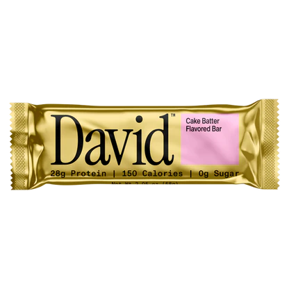 David Gold GF High Protein Bar (1 Bar) *online only for 24h* — Cake Batter
