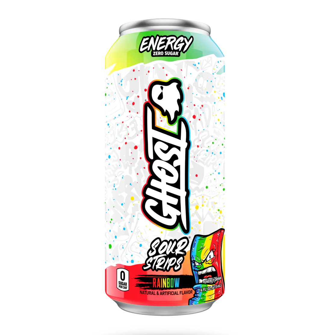 GHOST USA Version GHOST Energy Drink (1 can) - MAX 24 PER ORDER — Blue Raspberry Sour Patch Kids front