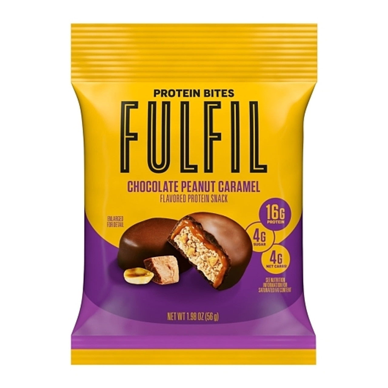 Fulfil GF KETO Protein Bites (1 bag) BB 11/2025 FINAL SALE — Chocolate PEANUT Caramel