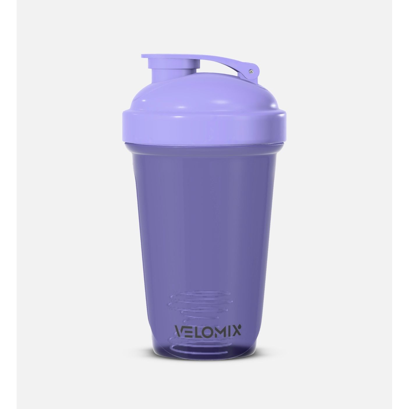 VELOMIX Shaker Bottle with stainless ball (1 bottle - 20oz) — Purple