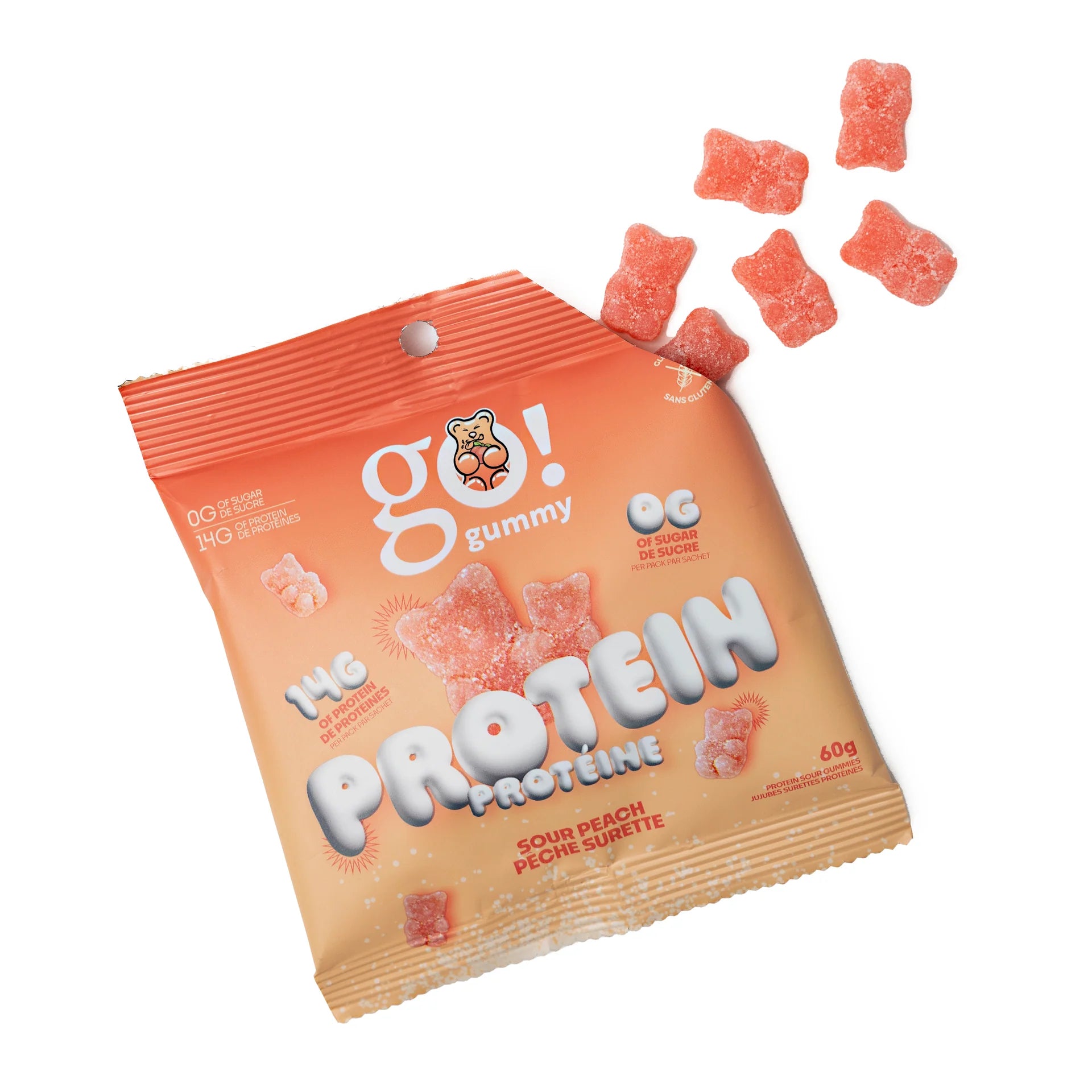 Go Nutrition Go Gummy Protein (1 Bag — 14g Protein)