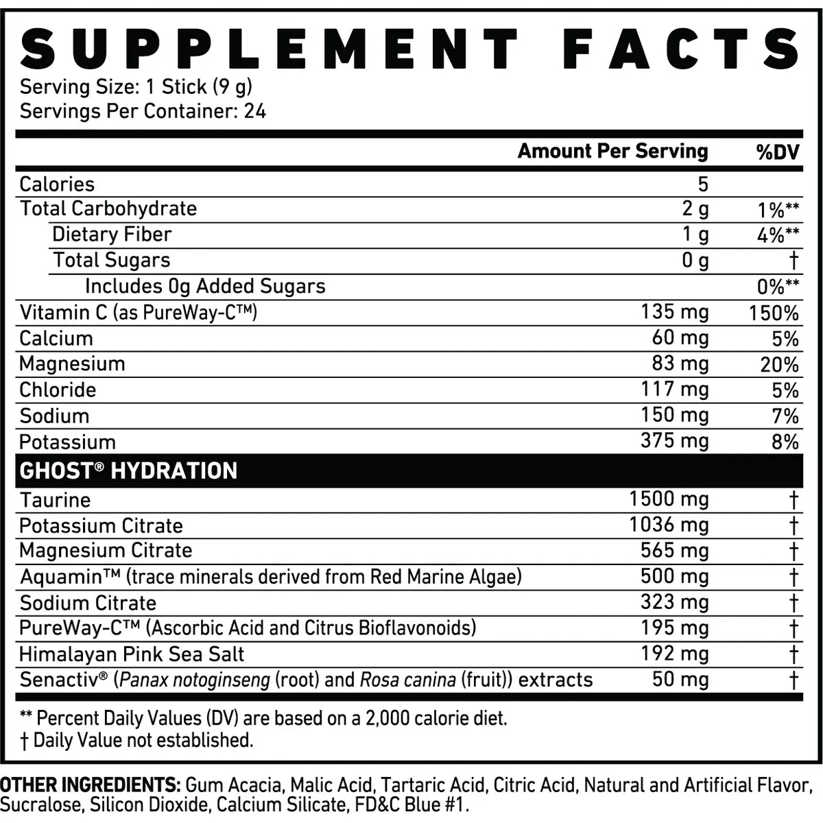 GHOST Hydration Sticks (24 Stick Packs) - Top Nutrition and Fitness