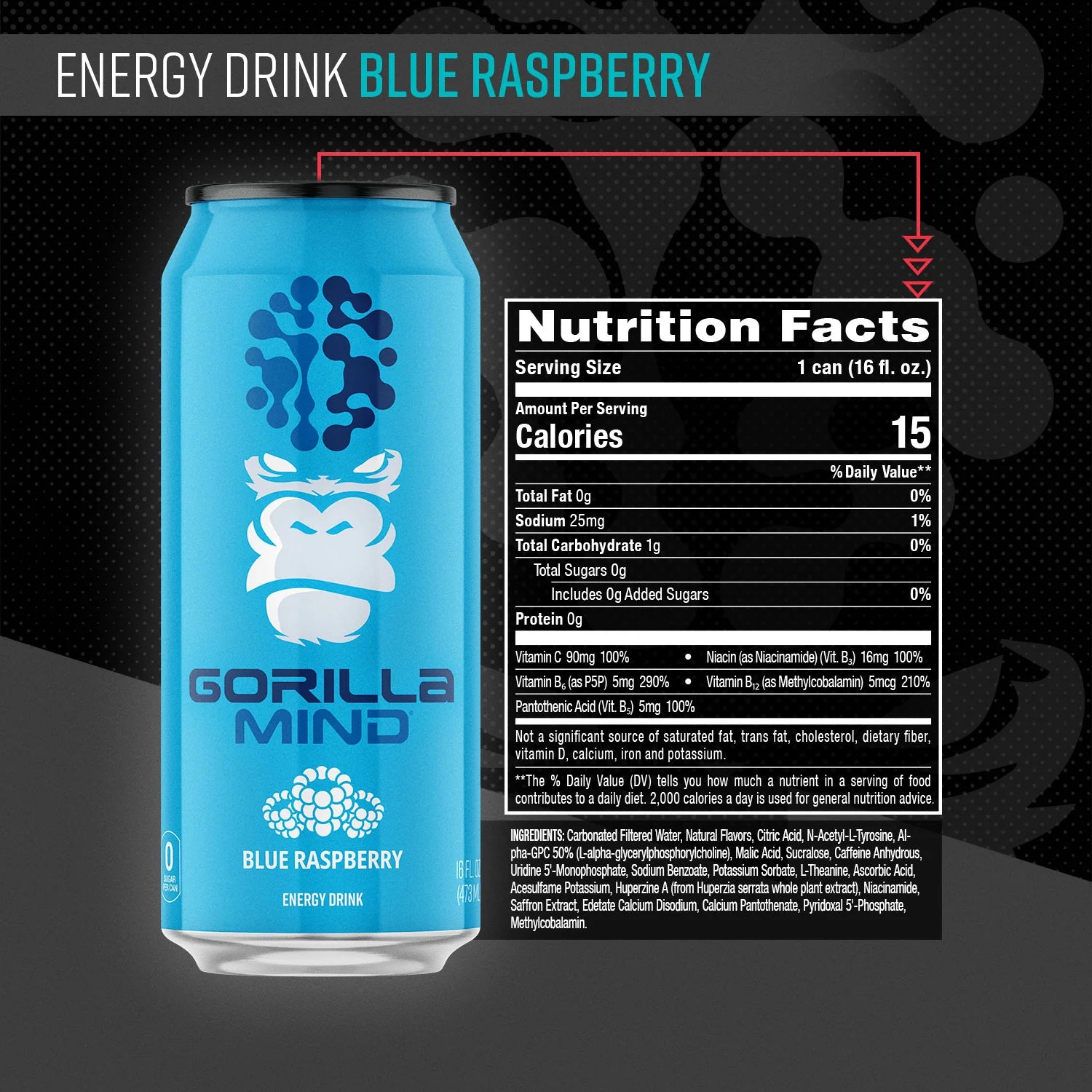Gorilla Mind Energy Drink (1 can)