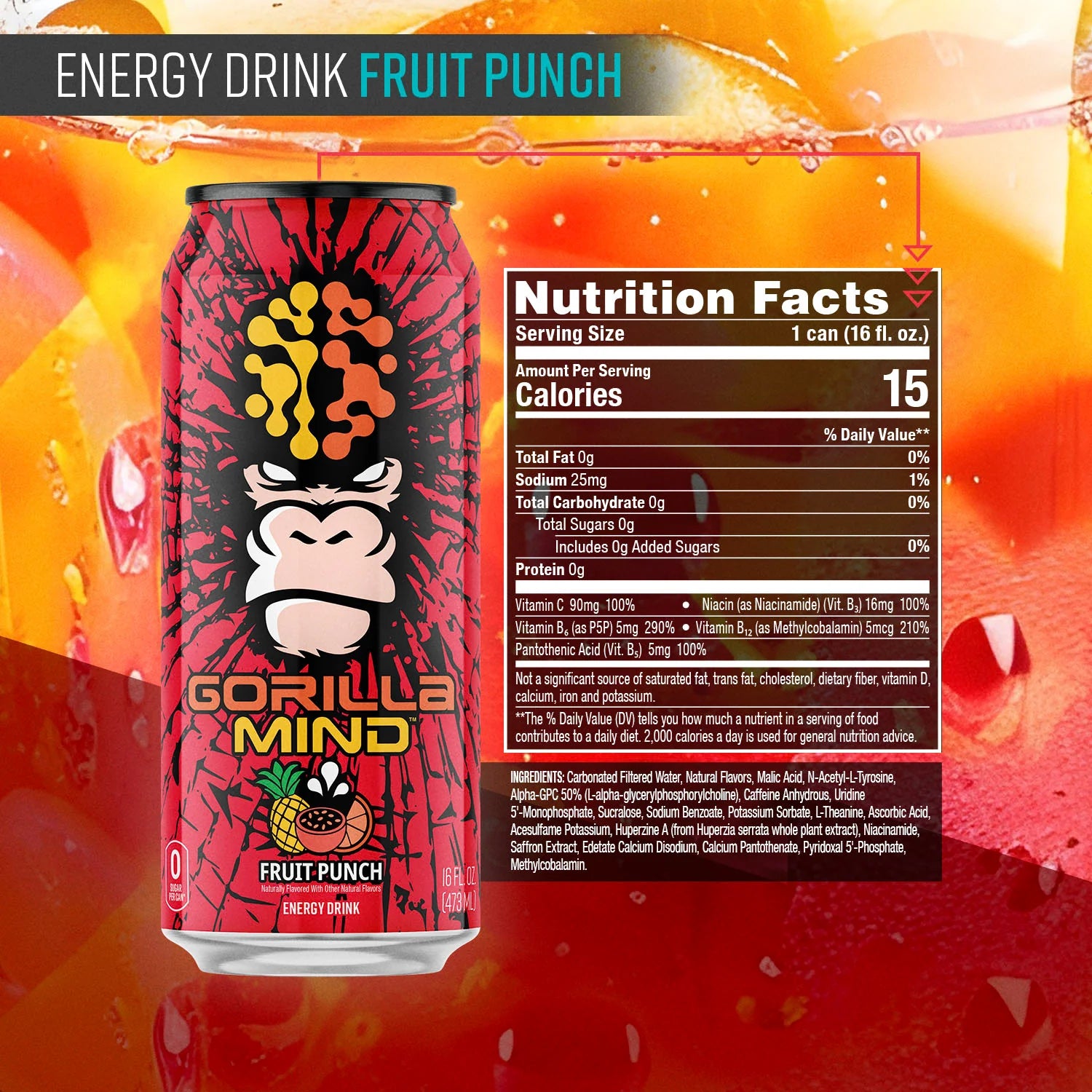Gorilla Mind Energy Drink (1 can)