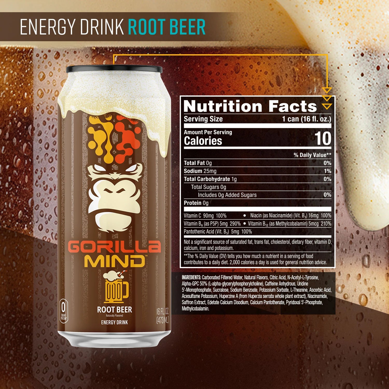 Gorilla Mind Energy Drink (1 can)